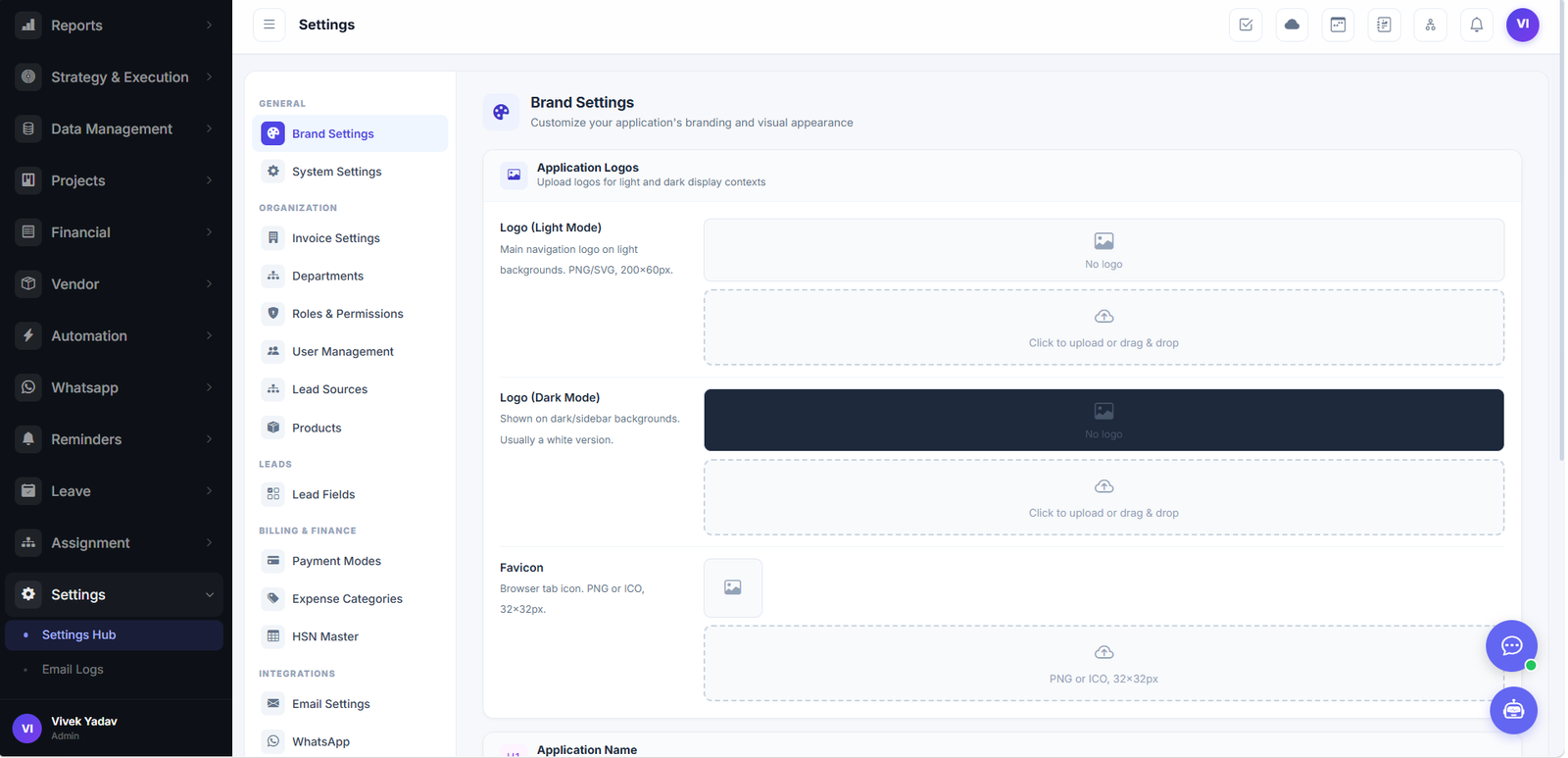 Settings Hub